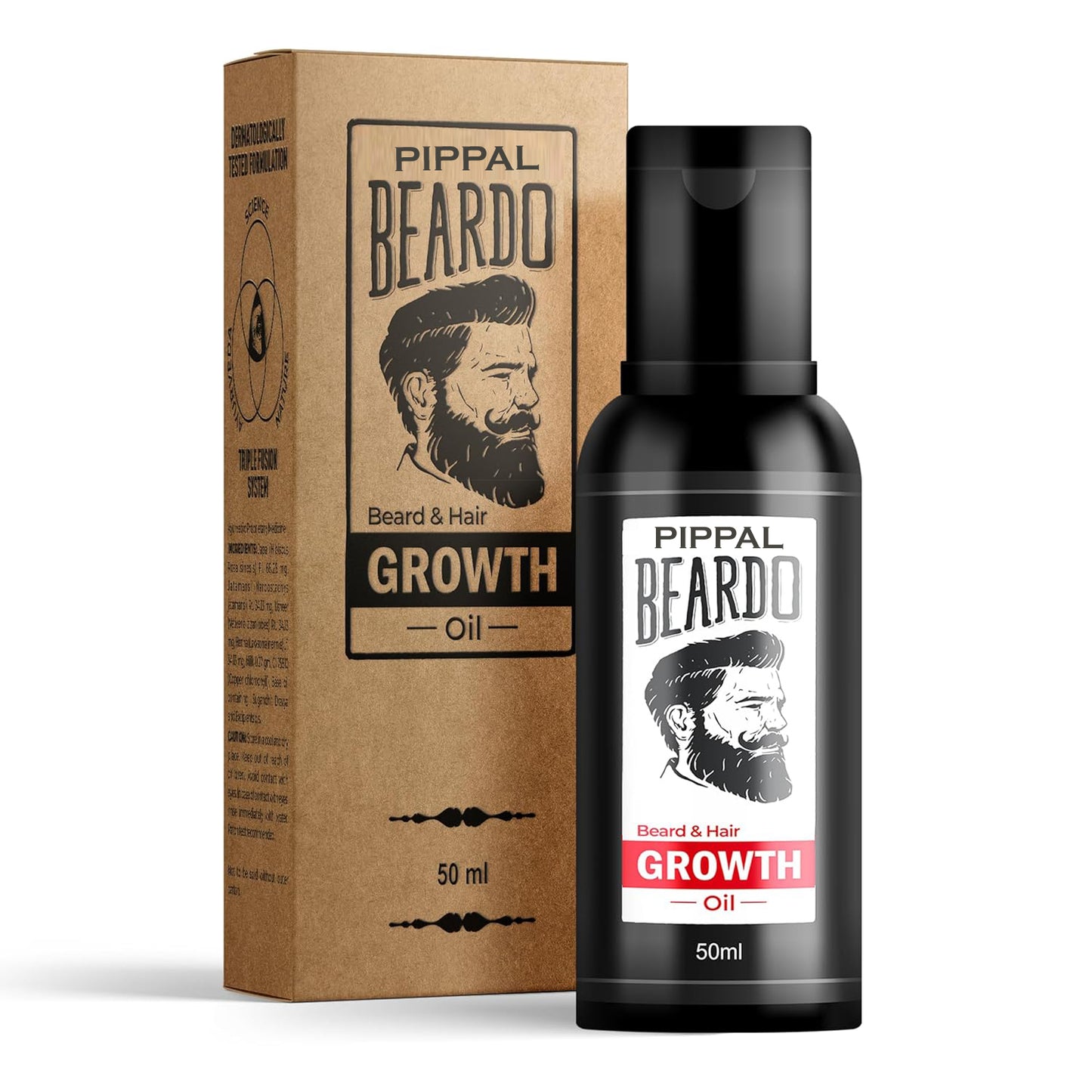 Beardo & Hair Growth Oil, 50ml for Stronger & Fuller Beard Hair 1X50ml