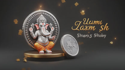 Silver Coin (866) For Gift/Pooja (10gm)- 50% Discount at Checkout