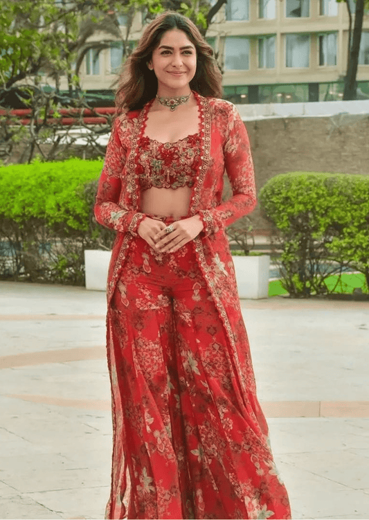 Scarlet Bloom Floral Co-ord Set